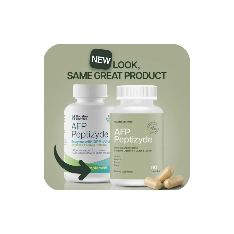 Houston Enzymes Afp Peptizyde Enzimas Digestivas 90 Cápsulas