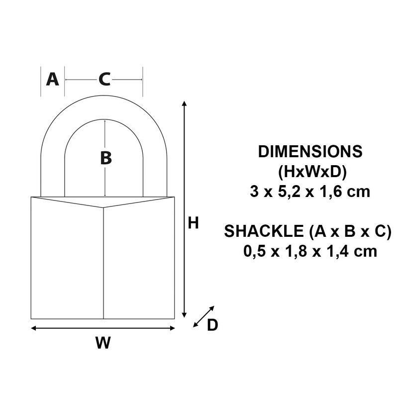 Master Lock 9130EURDCC Key Padlock in Aluminium, Grey, 3 x