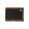 HOOEY Bi-Fold Leather Men's Wallet, Hands Up Basket Weave -