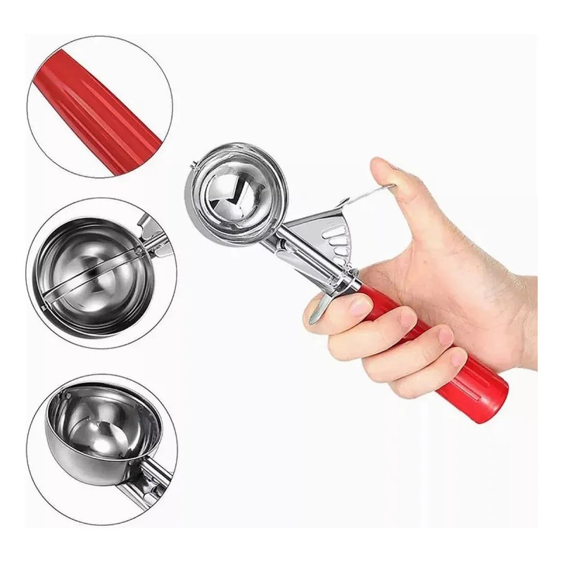Cucharas de Helado WADY 3PCS Spring Acero Inoxidable Pack 3