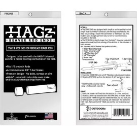 HAGz Beaver Rod Ends 12pk Universal Lock Slide Lock Drowner Otter Raccoon