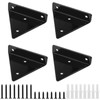 NAMYEUT Pack of 4 Floating Shelf Brackets, Triangle Shelf Brackets,
