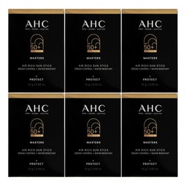 AHC Masters Air Rich Sun Stick 14g (SPF50+) 6 Pieces / Circle / AHC 마스터즈 에어 리치 선스틱 14g(SPF50+) 6개  써클