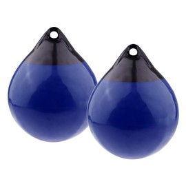 Perfeclan 2pcs Inflatable Buoy Boat Fenders for Boating Mooring River Docking Rafting, Blue, 9.8x12.2inch