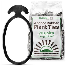 Cannrise Anchor Rubber Bands for Trellising – 70 Pack of 8 cm/3.14 inches Rubber Bands for Outdoor Plant Support, Climbing Plants, Grape Vines, Trees – UV-Protected, Elastic, Multi-Purpose Use