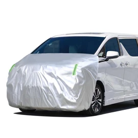 ANBEN Hood Cover, Car Hood Cover, Thick, Firm, Flameproof, Hood Protection Cover, Car Cover, Brushed Back Type, Headlight Degradation, Sun Protection and Anti-Aging, Includes Fluorescent Reflective