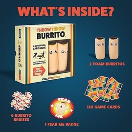 EXPLODING KITTENS THROW THROW BURRITO A Dodgeball Card Game Adults Teens Kids 2-6 Players