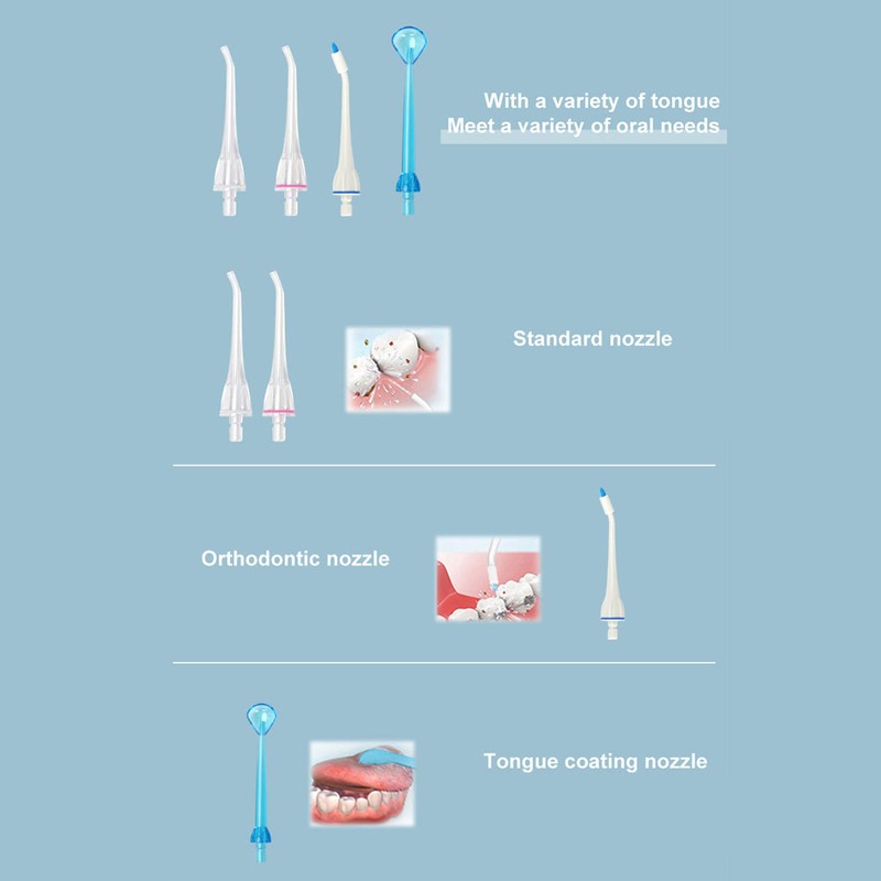 Portable Electric Dental Oral Irrigator High Capacity Food Residues Removal