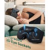 Bluetooth Sleep Mask with Wireless Headphones – Soft 3D Contoured