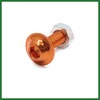 Motoforti 25pcs M6 Orange Aluminum Alloy Hex Socket Head Motorcycle