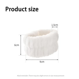 2 Pairs of Spa Wrist Wash Bands, Microfibre Wrist Wash Band, Coral Absorbent Bracelet, Wrist Towels for Washing Face, Shower, Yoga, Sports