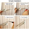 Coolnice 4 Pack Curtain Holdbacks Wall Mounted Curtain Tiebacks Hooks