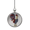 Gotham Decor American Rooster Ceiling Fan and Light Pull Double