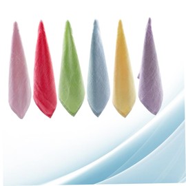 Healeved Bamboo Fiber Makeup Removing Towels 6 Pack Square Facial Towels for Skin Types Highly Absorbent Cleaning Cloths for Daily Use