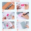 moinkerin Pack of 15 A6 Binder Pockets 6-Hole Transparent PVC