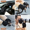 BESSTEVEN Winter Fingerless Gloves Convertible Mittens with Flip Top Thermal