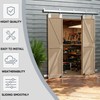 JUBEST 8FT Box Rail Exterior Barn Door Hardware Kit, Heavy