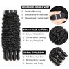 Extensiones de cabello humano rizado birmano de 30 cm, 12