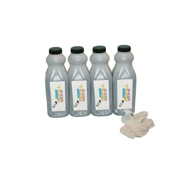 Toner Refill Store 4 Pack Black Toner Refill Kit for