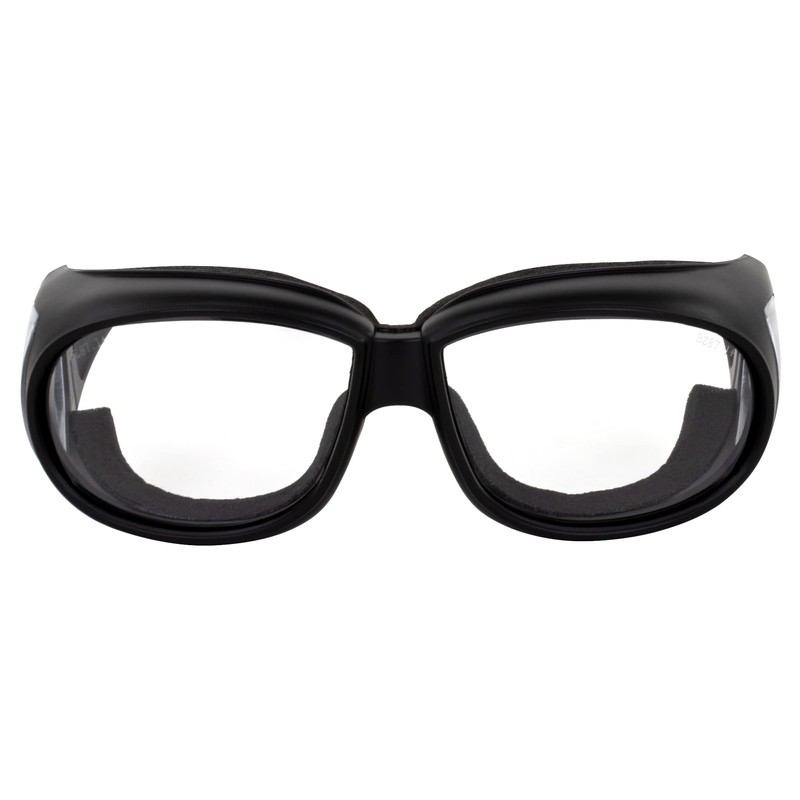 Birdz Eyewear Swallow Fit Over Padded Motorcycle Safety Glasses Black