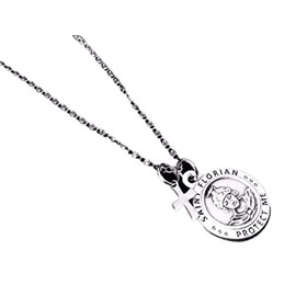 Saint Florian Silver Necklace Patron Saint of Firefighter Catholic Medal Trendy Inspirational Gift Stainless Steel