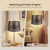 Metal Etching Starlight Lampshade, Medium Drum Lampshades for Table and