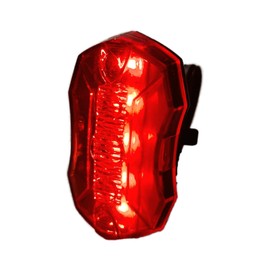 Awe® Rear SuperBright 5 x Red SMD LEDs Bike Light, Run Time Of 200 hrs+* Visibilty 1km+ Func: Strobe Chasing,Flashing,Constant: Inc: 2 x AAA Batts. Waterproof IPX4