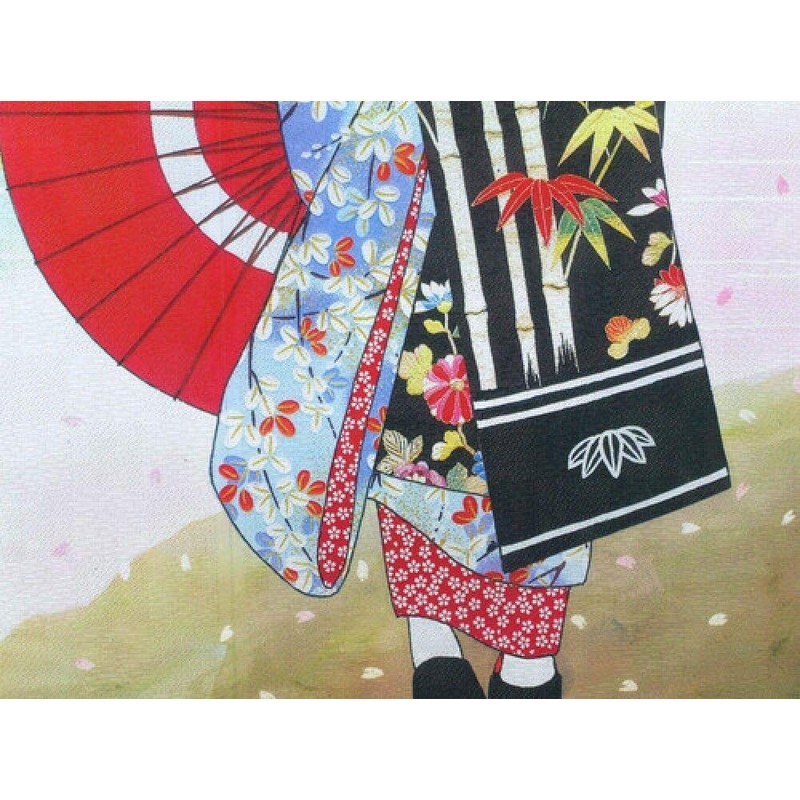 Narumikk Noren, Pink, 33.5 x 59.1 inches (85 x 150