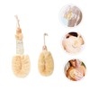 Baluue Ergonomic Body Scrubber Set 2pcs Sisal Silk Bath Brush