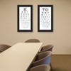 Trendy Decor4U "Eye Charts 2-Piece Vignette by Marla Rae, Black