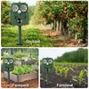 Animal Repellent Outdoor Solar Powered, Ultrasonic Deer Squirrel Skunk Rabbit