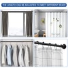 BRIOFOX Industrial Shower Curtain Rod - Never Rust Non-Slip 43-72