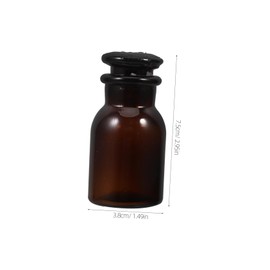 Alipis Leak Proof Water Bottles Wide Mouth Bottle Water Bottle Wide Mouth Wide Mouth Water Bottle Wide Mouth Reagent Bottles Small Water Bottle Empty Bottles for Brown