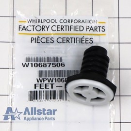 WPW10687506 Washing Machine Leveling Leg