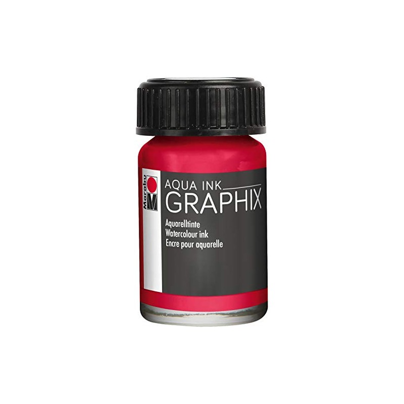 Marabu Aqua Ink 15ml-Carmine Red