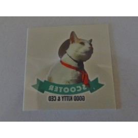 Scoot & Newts Presents the Good Kitty & CEO Scooter Temporary Tattoo