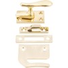 Stone Harbor Hardware Casement Latch with Three Strike Plates, Polished