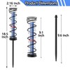 Toiclebor Rain Gauge Outdoor,Freeze Proof Plastic Tube with Black Spiral