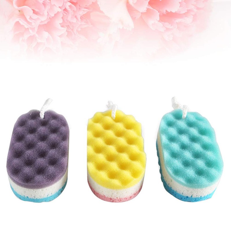 Healifty Exfoliating Bath Sponge Massage Sponges Body Sponges with Hanging