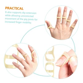 ULTECHNOVO 15pcs Finger Splint for Mallet Finger Protector for Fixation Tool for Stabilization for Sports and Daily Use