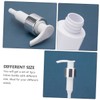 IWOWHERO 3pcs White Lotion Pump Bottles Refillable Travel Containers for