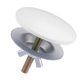 Kitchen Sink Hole Cover, Faucet Hole Cover for Kitchen Sink, Tap Hole Plate Stopper Cover Blanking Brass Metal Plug, Biscuit White