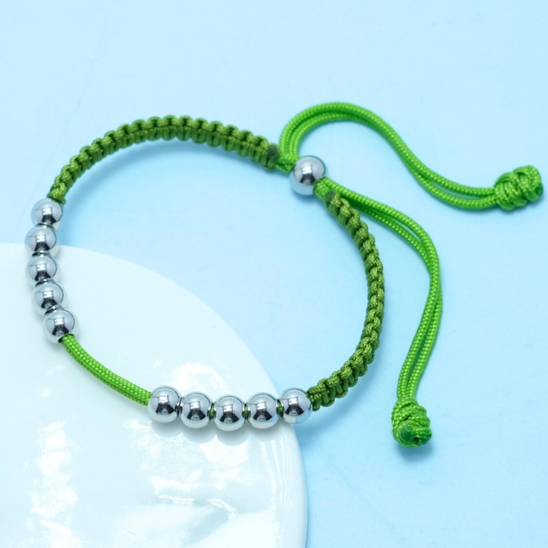 LAMIBEE Golf Stainless Steel 10 Beads Score Counter Bracelet, Golf