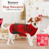 Kuoser Dog Sweater Pullover Knitwear, Dog Christmas Sweaters Classic Plaid
