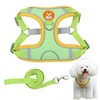 OUDQFCJ Dog Chest Carrier with Lead, Anti-Pull Reflective Breathable Chest