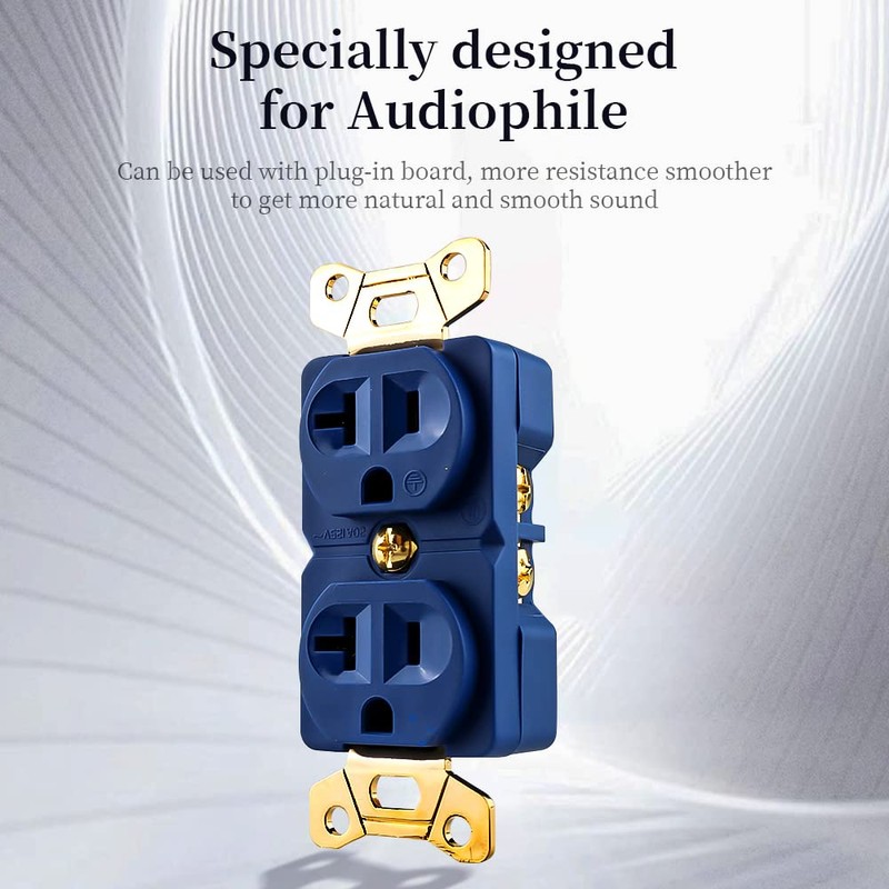 Tertullus High End Duplex Receptacle 20 Amp 125/250 Volt Audiophile