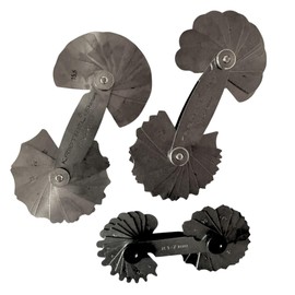 Proops Set x 3, 1-25mm Radius Gauge, Dual End, Measuring, Folding, Engineers. (D8047) Free UK Postage