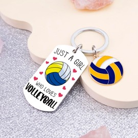 Uerifr Volleyball Gifts for Teen Girls Volleyball Keychain Stuff for Women Team Gifts for Players