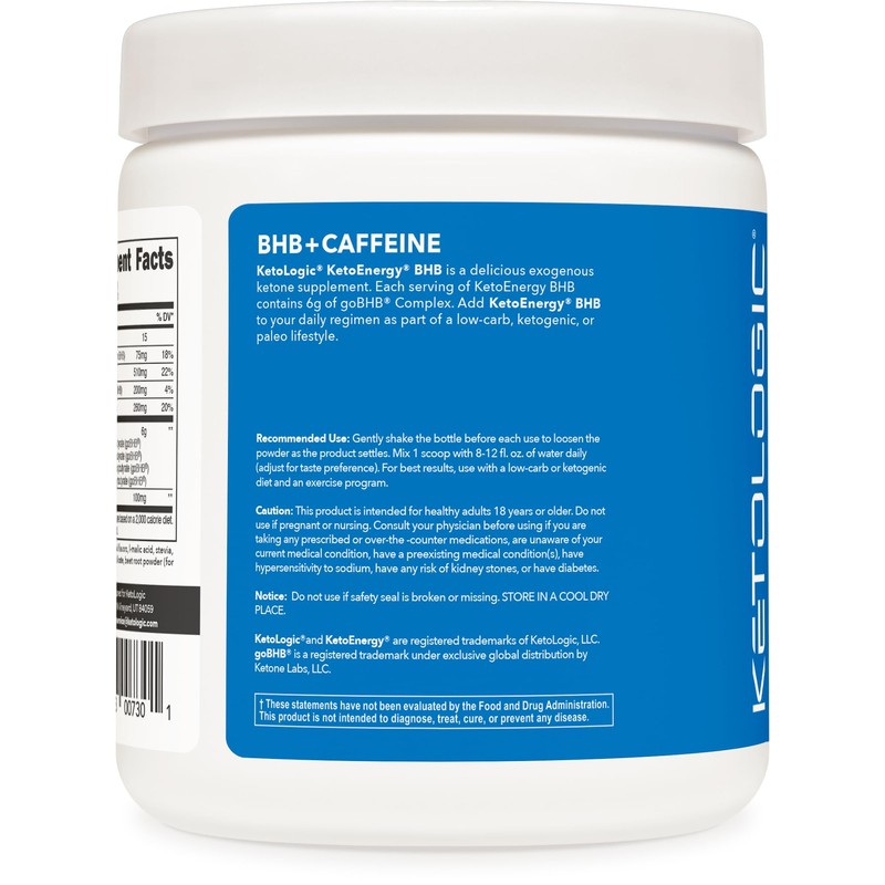 Ketologic KetoEnergy BHB (Watermelon) 30 Servings - BHB + Caffeine