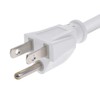 Monoprice Power Cord - 3 Feet - White | NEMA